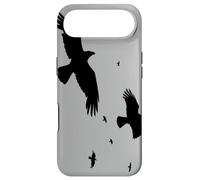 Crows or Ravens In Flight Minimalist Silhouette Case for iPhone Air