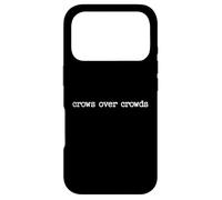 Crows Over Crowds Gothic Crow Introvert Humor Case for iPhone 17 Pro