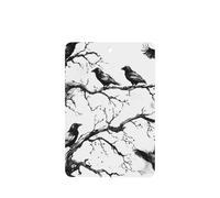 Crows Sitting On Dead Tree Branches Car Air Fresheners 4 Pcs Hanging Scented Cards Fragrance Scented Cards For Car Aromatherapy Tablets