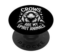 Crows Spirit Animals Funny Crow PopSockets Adhesive PopGrip