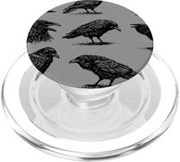 Crows Vintage Bird Illustration Ravens PopSockets PopGrip for MagSafe