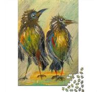 Crows Waiting for Rain 1000-Piece Jigsaw Puzzle for Adults, 70x50cm/1000pcs, White Cardboard Construction, Screen-Free Leisure And Family Time