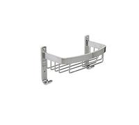 Croydex 2-Tier Curved Basket, Aluminium