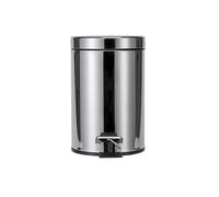 Croydex 3 Litre Chrome Pedal Bin with Soft Close | Removable Internal Bin Caddy | Stainless Steel Body | Polished Finish Suitable for Any Bathroom