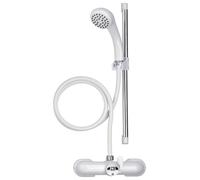 Croydex Bath Shower Mixer Set White & Chrome, 430mm, (AB220022)