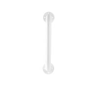 Croydex 30cm White Assistive Grab Bar | Stainless Steel | Safety Support Rail for Bathrooms | 100kg Capacity | 32mm Diameter