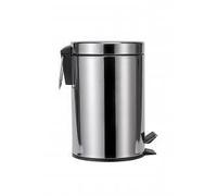 Croydex 3L Chrome Pedal Bin with Soft Close Lid & Removable Liner Bathroom Waste