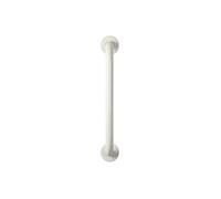 Croydex 45cm Straight Grab Bar, White | Stainless Steel | Modern Safety Support Rail for Bathrooms | 100kg Capacity | Concealed Fixings