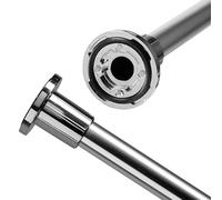 Croydex AD102000 Self Supporting Telescopic Shower Curtain Rod Extends from 1100mm to 2600mm Chrome