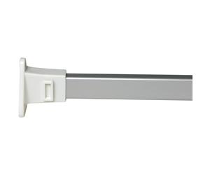 Croydex AD113040 Shower Curtain Rail, Silver, One Size