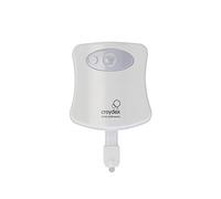Croydex AJ100122E Colour Changing Toilet Pan Night Light with 8 Different Colours, White, 19 x 4 x 9 cm