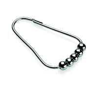 Croydex AK141641 Chrome Bead Shower Curtain Rings