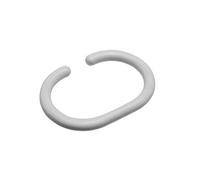 Croydex Shower Curtain C-Rings AK142122, Pack of 12, White, 17.5 x 9.5 x 0.5 cm