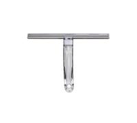 Croydex All Purpose Silicon Squeegee for Window, Glass, Shower Door, Car Windshield, Mirror, Includes Suction Hook, 256 mm rubber blade, Transparent