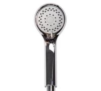 Croydex Amalfi Chrome Shower Head with 3 Spray Patterns | Rub Clean Nozzles | Universal ½” B.S.P. Connection | Ideal for All Shower Types