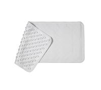 Croydex Anti-Bacterial Non Slip Suction Bath Mat, Hygiene 'N' Clean White Rubber