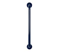 Croydex AP501234 600 mm Safety Support Rail Stainless Steel Blue Grab Bar for Bathroom