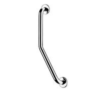 Croydex AP501341 Stainless Steel Chrome Safety Support Rail Angled Grab Bar for Bathroom