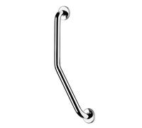 Croydex AP501341 Stainless Steel Chrome Safety Support Rail Angled Grab Bar for Bathroom
