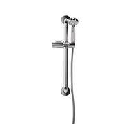 Croydex AP600241 Assistive Showering Kit includes 60 cm Stainless Steel Grab Bar/ Assistive Shower Handset/ Easy Move Slider/ 200 cm Stainless Steel Hose