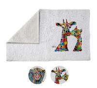 Croydex Art by Steven Brown Francie & Josie Bath Rug, Non-Slip Backing, Applique
