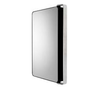 Croydex Arun Compact Matt Black Single Bathroom Cabinet With Mirrored Door (H)632mm (W)350mm
