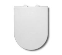 Croydex Ascona Plastic D-Shape Soft Close Toilet Seat - White Wl930122