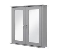 Croydex Medicine Cabinet Ashby Grey 580x560x130mm WC280031