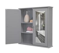 Croydex Medicine Cabinet Ashby Grey 580x560x130mm WC280031