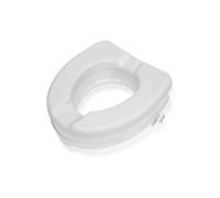 Croydex Assistive Raised 10cm Toilet Seat - No Lid (Carragh) | Secure Locking System | Secure and Stable Seat | Made from Polypropylene | Suitable for Users up to 225kg