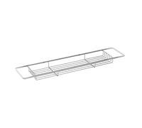 Croydex Bath Rack, Durable Chrome Plated Mild Steel Bath Organiser Tray, Fits Most Standard 70cm Wide Tubs, PVC Coated Ends to Protect Bath Surface, 5 Year Rust Free Guarantee, 650mm x 135mm