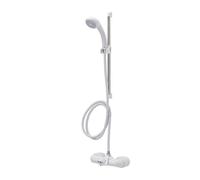 Croydex Bath Shower Mixer Set White & Chrome, 430mm, (AB220022)