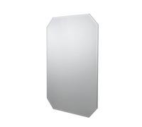 Croydex Bathroom Mirror Octagonal Frameless Bevelled Edges (H)70cm (W)50cm