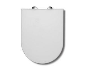 Croydex Baveno Plastic D-Shape Soft Close Toilet Seat - White Wl951122