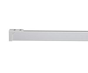 Croydex Bendy Shower Rail with Ceiling Support/Hooks and Gliders, 250 cm, White