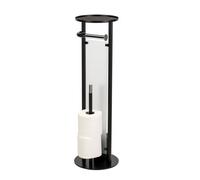 Croydex Black Chrome Effect Freestanding Toilet Butler