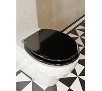 Croydex Black Flexi-Fix Toilet Seat One Colour