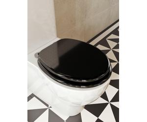 Croydex Black Flexi-Fix Toilet Seat One Colour