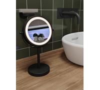 Croydex Black Led Makeup Mirror 3X Magnification Black
