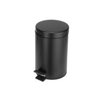 Croydex Black Pedal Bin With Soft Close 3L