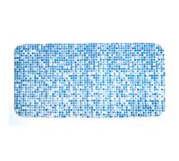 Croydex Blue Mosaic Printed Bath Pillow with Hygiene 'N' Clean