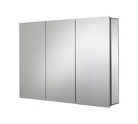 Croydex Brantley Triple Bathroom Wall Cabinet With 3 Mirror Doors (H)660mm (W)914mm