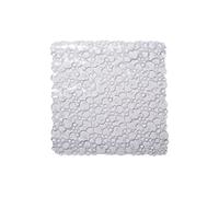 Croydex Bubbles Non-Phthalate Slip-Resistant PVC Suction Bath Mat Clear 53x53cm