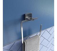 Croydex Camberwell Flexi Fix Towel Ring- Chrome