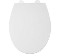 Croydex Capri Oval Toilet Seat Soft Close and Quick Release Button - with Adjus