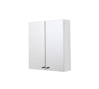 Croydex Carra Double Door Stainless Steel Bathroom Mirror Cabinet (H50Xw45Cm)