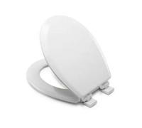 Croydex Carron Wooden Toilet Seat - Soft Close And Adjustable Hinges With No Movement Grip Pad Technology, Antibacterial Treated