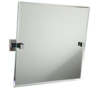Croydex Bathroom Tilt Mirror Chester QM441041 - Flexi-Fix Square Glass 9 x 38 x 38 cm