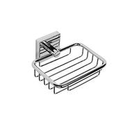 Croydex Chester Wall Mounted Soap Bar Basket | No Drill Required | Your Choice to Screw or Glue with Flexi-Fix Brackets | Modern Design | Fixings Included