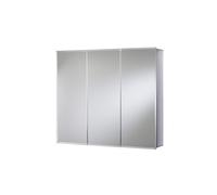Croydex Chrome 3 Door Mirrored Bathroom Cabinet 914 x 660mm